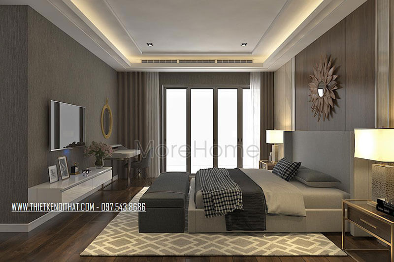 Giường ngủ chung cư hiện đại Giường ngủ chung cư hiện đại