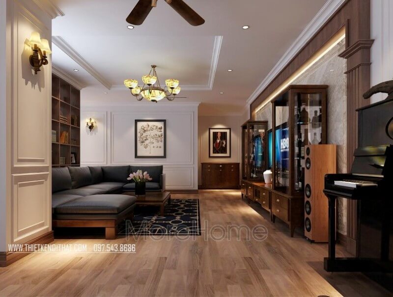 Trang trí nội thất căn hộ Park Hill cao cấp phong cách hiện đại thiết kế chung cư