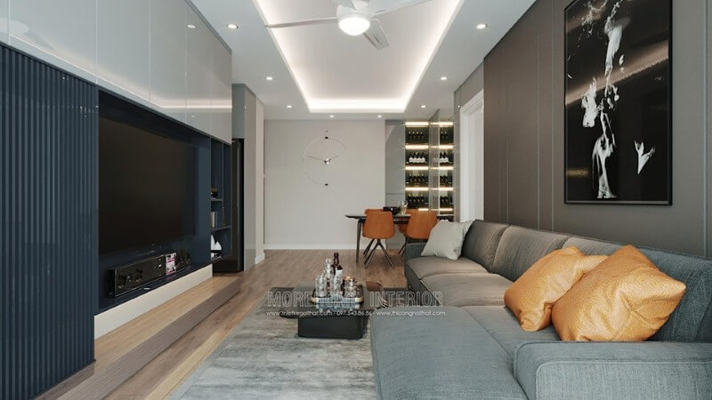 Thiết kế nội thất chung cư Imperia Sky Garden trẻ trung Mẫu thiết kế nội thất chung cư đẹp