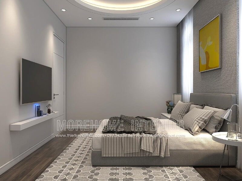 Thiết kế giường ngủ chung cư cao cấp đầy ấn tượng