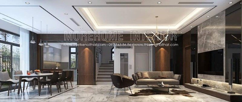 Mẫu thiết kế nội thất biệt thự Vinhomes Imperia Hải Phòng đẹp đầy ấn tượng