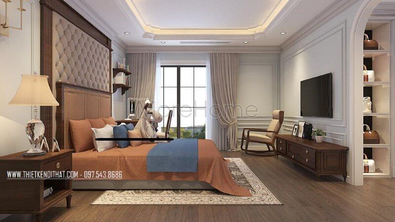 Gợi ý mẫu thiết kế giường ngủ đẹp cho phòng ngủ vợ chồng