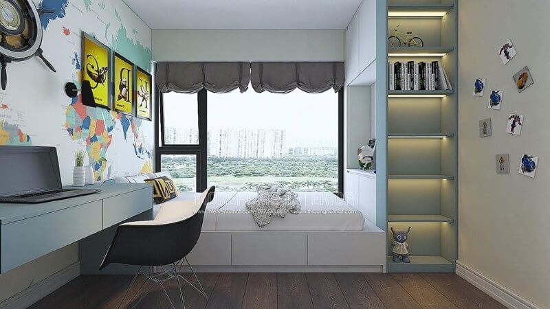 Nội thất phòng ngủ hiện đại thông minh, tạo không gian ngơi đầy thú vị cho bé